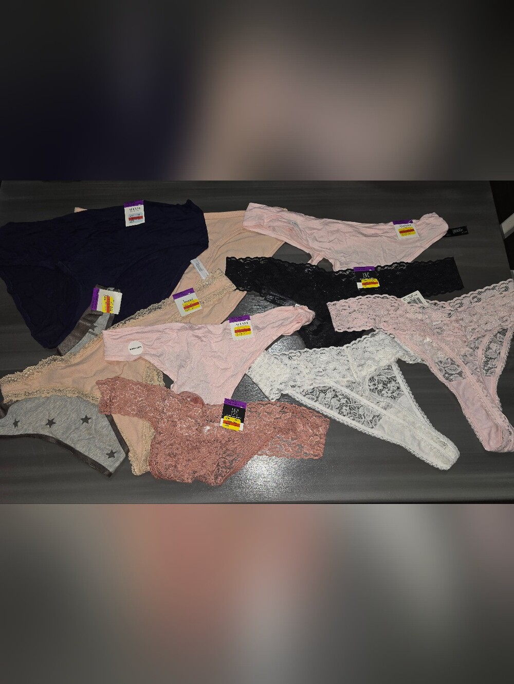 NWT 10 Pairs XXL ladies undies Panties. Thongs bikinis Lingerie Lace Stars Sexy